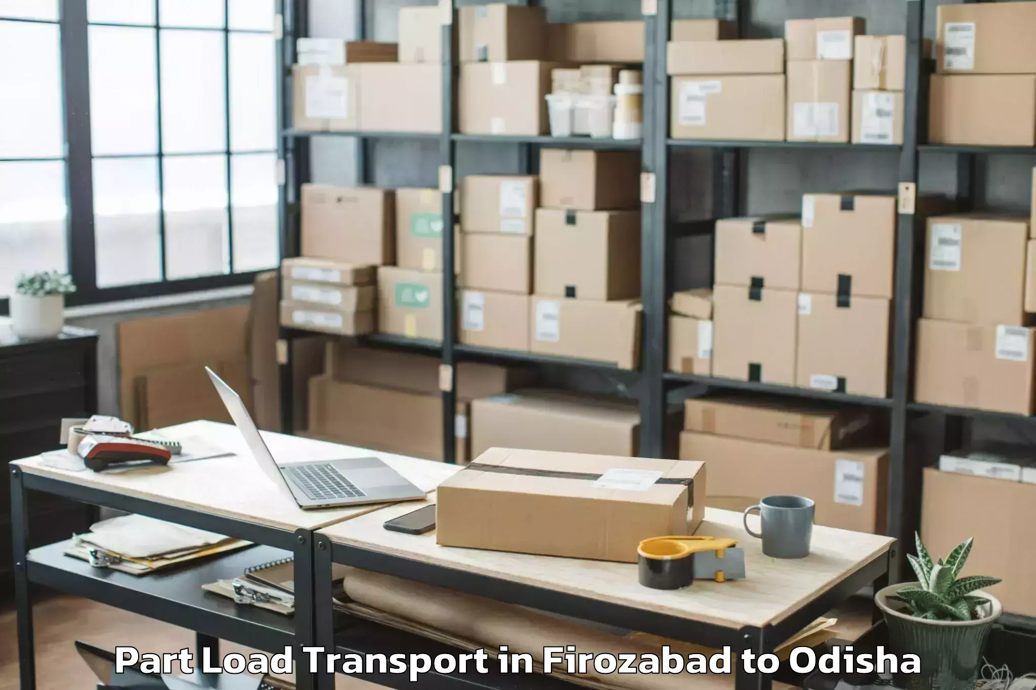 Book Firozabad to Swampatna Part Load Transport